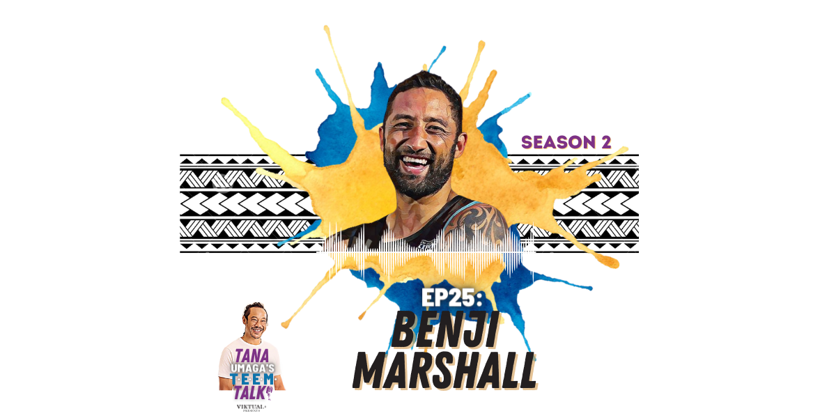 Podcast #25 - Benji Marshall. Captained the Kiwis Rugby League team a record 25 times, 2008 Rugby League World Cup winner, NRL Premiership winner, Golden Boot recipient for Best Player in the World, TV Personality with his own show, West Tigers Ambassador